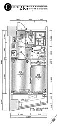 グランフォーレ地行 2Kの間取図画像