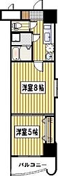 ロイヤル呉服112 2Kの間取図画像
