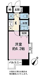 ダイナコートエスタディオ山王公園 1Kの間取図画像