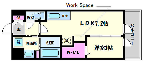 画像2:アーバネックス新町　間取り