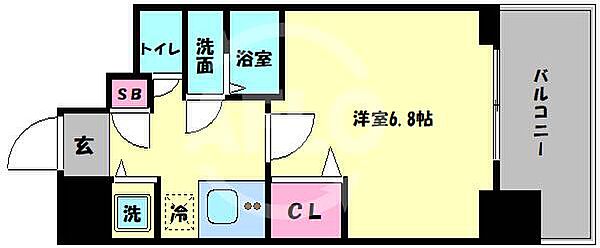 セオリー大阪ベイステージ 1102｜大阪府大阪市港区南市岡2丁目(賃貸マンション1K・11階・23.78㎡)の写真 その2