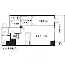 パンセ新町  ｜ 大阪府大阪市西区新町3丁目（賃貸マンション1LDK・9階・41.20㎡） その2