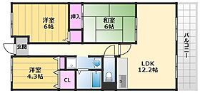 クレアール小松里 103 ｜ 大阪府岸和田市小松里町2110（賃貸マンション3LDK・1階・65.58㎡） その2