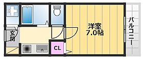 ラフィーネ大宮2 445 ｜ 大阪府岸和田市藤井町1丁目19-22（賃貸マンション1K・4階・25.00㎡） その2