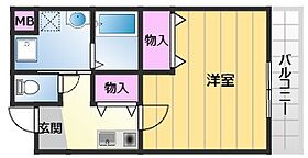 フィール白い雲 103 ｜ 大阪府岸和田市藤井町2-16-4（賃貸マンション1K・1階・28.55㎡） その2