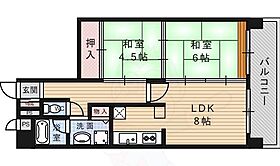 京都府京都市伏見区桃山町丹後（賃貸マンション2LDK・2階・54.40㎡） その2