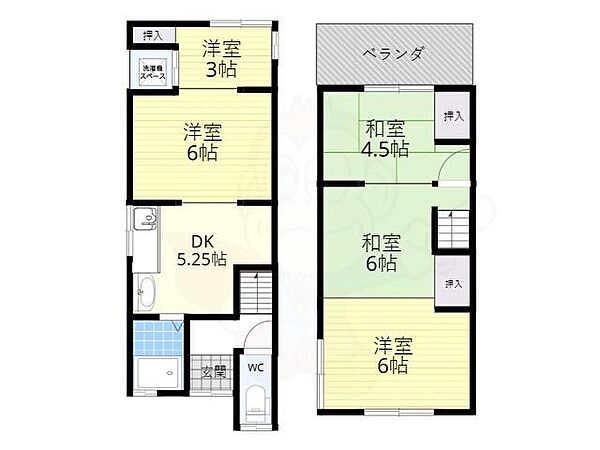 京都府京都市伏見区醍醐外山街道町(賃貸一戸建5DK・1階・50.08㎡)の写真 その2