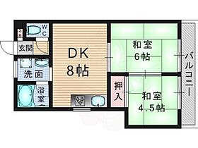 京都府京都市伏見区過書町（賃貸マンション2LDK・1階・36.00㎡） その2