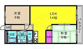 シャトー深草1ST（ファースト）  ｜ 京都府京都市伏見区深草西浦町３丁目（賃貸マンション2LDK・1階・57.00㎡） その2