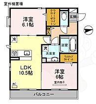 ルーチェ モンテ  ｜ 京都府京都市伏見区下鳥羽西柳長町（賃貸アパート2LDK・3階・56.60㎡） その2