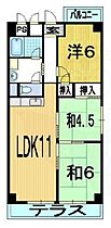 第3洛西ハイツ  ｜ 京都府京都市南区唐橋琵琶町（賃貸マンション3LDK・4階・60.60㎡） その2