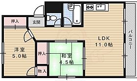 コーポ桃山  ｜ 京都府京都市伏見区桃山羽柴長吉中町（賃貸マンション2LDK・1階・46.00㎡） その2