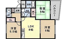 京都府京都市伏見区羽束師鴨川町（賃貸マンション3LDK・4階・56.10㎡） その2