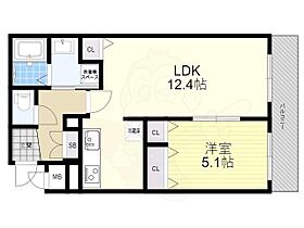 京都府京都市南区西九条横町（賃貸マンション1LDK・2階・42.95㎡） その2