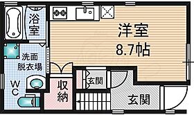 片岸ハイツ  ｜ 大阪府茨木市西駅前町（賃貸アパート1R・1階・30.00㎡） その2