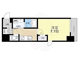 エストゥルース京都 8階1Kの間取り