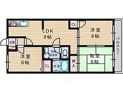 グリーンサム壱番館 3LDKの間取図画像