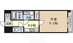 メゾン・ヴィーナス 6階1Kの間取り
