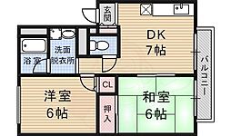 ヴュー深草 2階