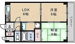 リーレット31 2LDKの間取図画像