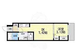 グリーンガーデン 1DKの間取図画像