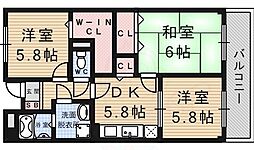 エルパティオ田原 3DKの間取図画像