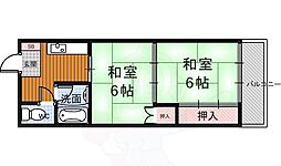 深草コーポ 2Kの間取図画像