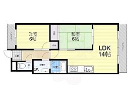 ギンザソレイユ 2LDKの間取図画像