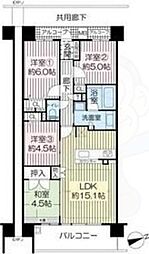 プレサンスレジェンド六地蔵 4LDKの間取図画像