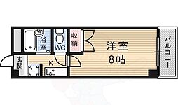 メゾン・ドパーク 1Kの間取図画像