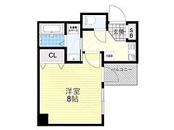 Mv.imp京都九条 1Kの間取図画像