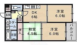 ヴィエント・だいご 3DKの間取図画像