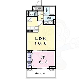 プレッソ・ロート4 1LDKの間取図画像