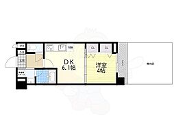 ベラジオ雅び烏丸十条2 1DKの間取図画像