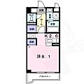 プラティークアビテ2階5.6万円