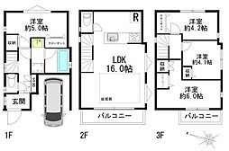 小田6丁目戸建 4LDKの間取り