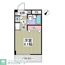 ライフインキシヤ 1Kの間取図画像