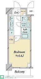 ドゥーエ新横浜 1Kの間取図画像