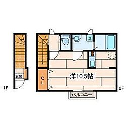 S.ますみ ワンルームの間取図画像