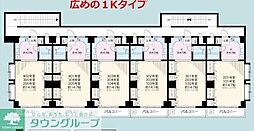 TCRE生麦 1Kの間取図画像