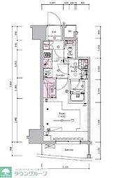 SYFORME SHINKOYASU 1Kの間取図画像