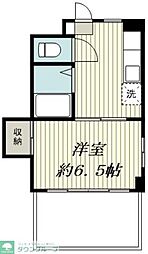 ベルグリーンハイツ 1DKの間取図画像