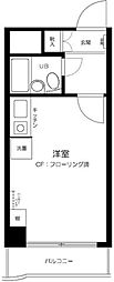 メゾン・ド・エトレーヌ 1Kの間取図画像