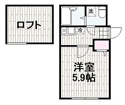 ABBEYROAD 1Kの間取図画像