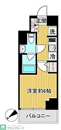 SHOKENレジデンス横浜鶴見4 1Kの間取図画像