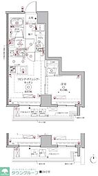 クレイシアIDZ鶴見 1LDKの間取図画像