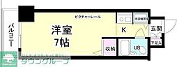 ジョイフル川崎弐番館 ワンルームの間取図画像