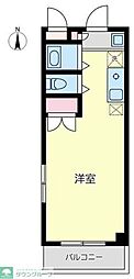 エクセルビル ワンルームの間取図画像