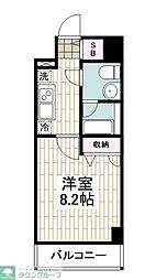 SHOKENレジデンス横浜生麦2 1Kの間取図画像