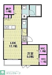仮)古市場2丁目メゾン 1LDKの間取図画像